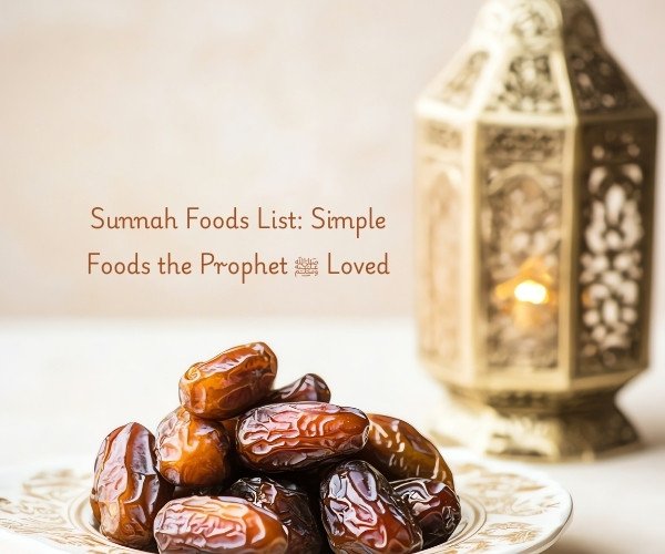 Sunnah Foods List: Simple Foods the Prophet ﷺ Loved